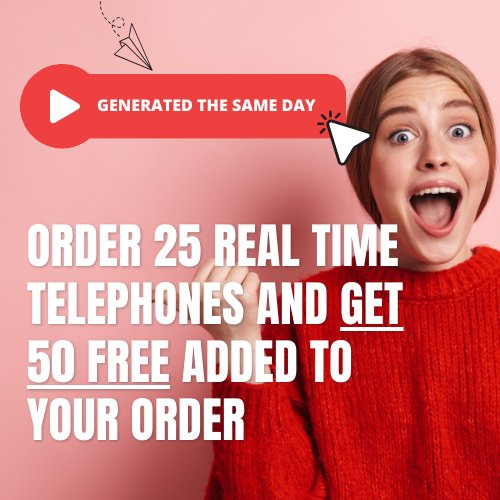 Order 25 Real - Time Telephone Interview Leads and Get 50 FREE! - Leadpower